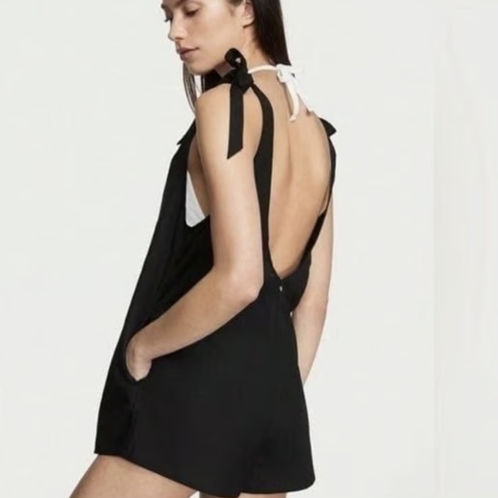 Capulet Black V-Neck Sleeveless Dress